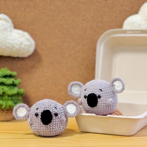 Modello Amigurumi all'uncinetto senza cuciture, Modello all'uncinetto senza cuciture / Modello Koala, Modello mucca da latte, Modello scimmia, Modello elefante, Modello pinguini immagine 5