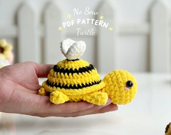 Patrón de crochet sin costura de tortuga Bumble, patrones de crochet de amigurumi sin costura, patrón de crochet, patrón de peluche