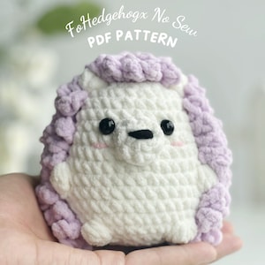 Egel No Sew-haakpatroon, No Sew-amigurumi-haakpatronen, haakpatroon, knuffelpatroon