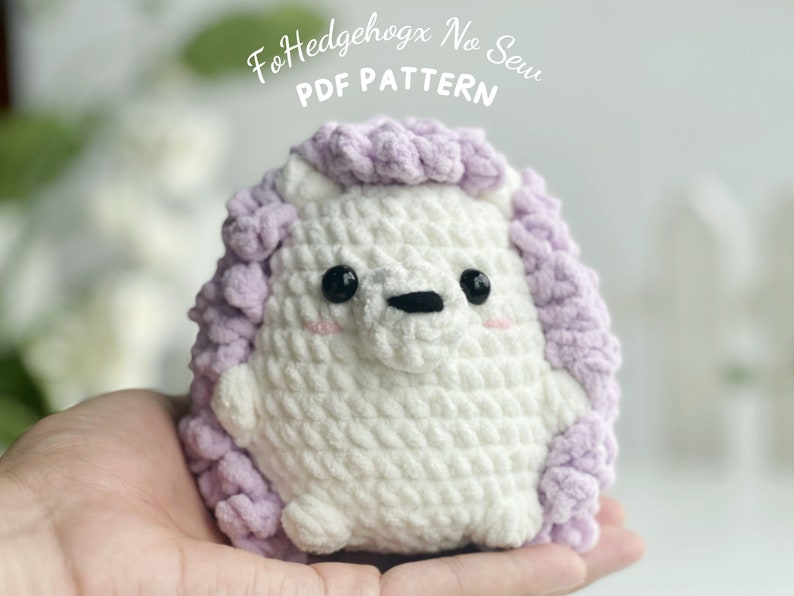 Igel No Sew Häkelanleitung, No Sew Amigurumi Häkelanleitungen, Häkelanleitung, Plushie Pattern Bild 1