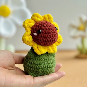 Zonnebloem dinosaurus geen naai haakpatroon, vlinder dinosaurus haakpatroon, Bee-rex haakpatroon, geen naai Amigurumi haakpatronen afbeelding 8