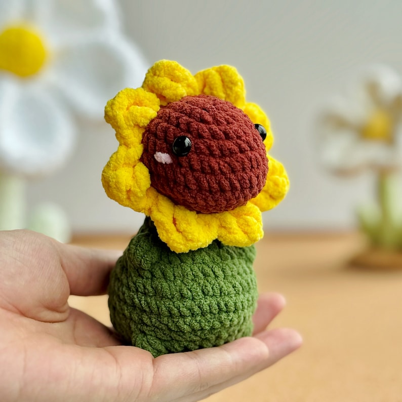 Modèle au crochet sans couture dinosaure tournesol, Modèle dinosaure papillon au crochet, Modèle au crochet abeille-rex, Modèles au crochet Amigurumi sans couture image 8