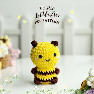 Bee No Sew Crochet Pattern, No Sew Amigurumi Crochet Patterns, Crochet ...