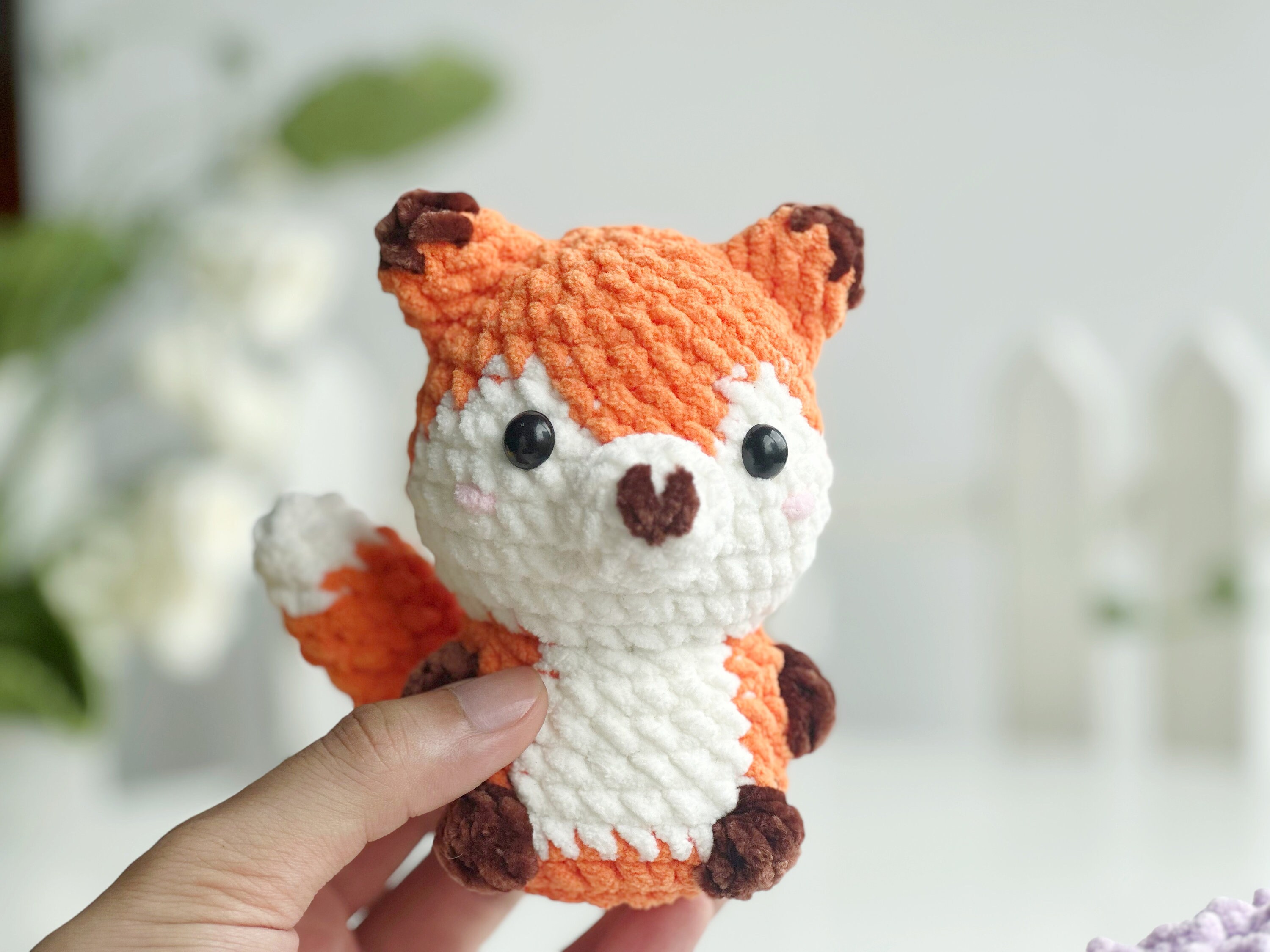 Fox No Sew Crochet Pattern, No Sew Amigurumi Crochet