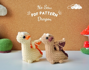 Schema all'uncinetto per drago, schemi all'uncinetto per amigurumi senza cuciture, schema all'uncinetto senza cuciture, schema per peluche