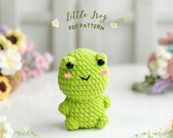 Frosch No Sew Häkelanleitung, No Sew Amigurumi Häkelanleitungen, Häkelanleitung, Plüschtier