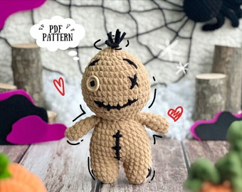 Voodoo dolls Crochet Pattern, Halloween Amigurumi Toy Pattern, Stuffed Dolls, Halloween Crochet, Amigurumi Crochet Pattern