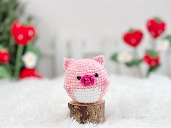 Pig Amigurumi Crochet Pattern, No Sew Amigurumi Crochet