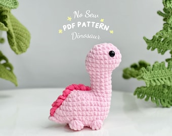 Brachiosaurus Dinosaurier No Sew Häkelanleitung, Dinosaurier Jurassic World No Sew Pattern, No Sew Amigurumi Häkelanleitungen