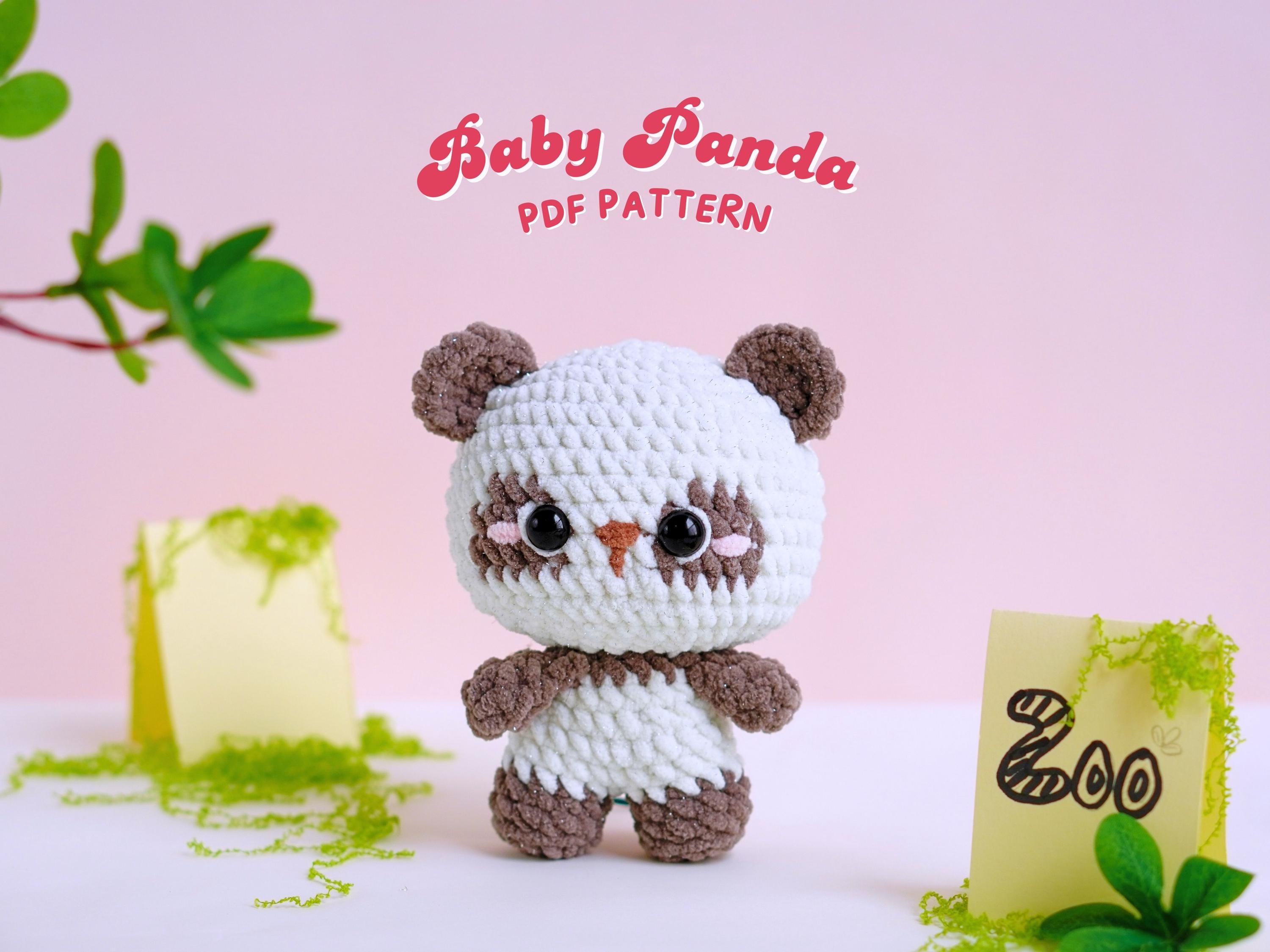 Modèle au crochet pour bébé panda, motif peluche, motif Amigurumi, motif panda au crochet, motif PDF au crochet