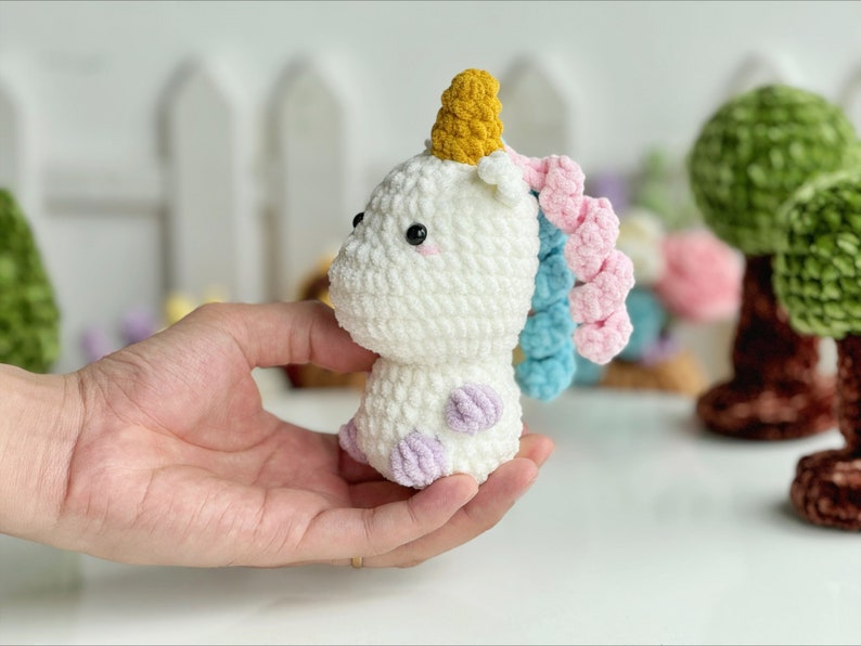 Unicorn No Sew Crochet Pattern, No Sew Amigurumi Crochet Patterns, Crochet Pattern, Plushie Pattern image 2