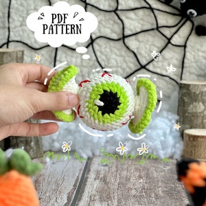 Halloween Candy Eye Crochet Patterns, Halloween Crochet Pattern, Halloween Amigurumi Crochet Patterns