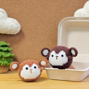 Modello Amigurumi all'uncinetto senza cuciture, Modello all'uncinetto senza cuciture / Modello Koala, Modello mucca da latte, Modello scimmia, Modello elefante, Modello pinguini immagine 2