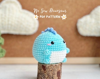 No Sew Dinosaur Crochet Pattern, Dinosaur Pattern, Amigurumi Crochet Patterns, T-rex Dinosaur Crochet, Dinosaur Amigurumi Pattern