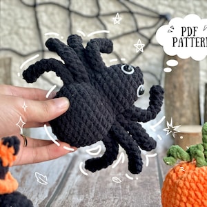 Halloween Spider Crochet Patterns, Halloween Crochet Pattern, Halloween Amigurumi Crochet Patterns