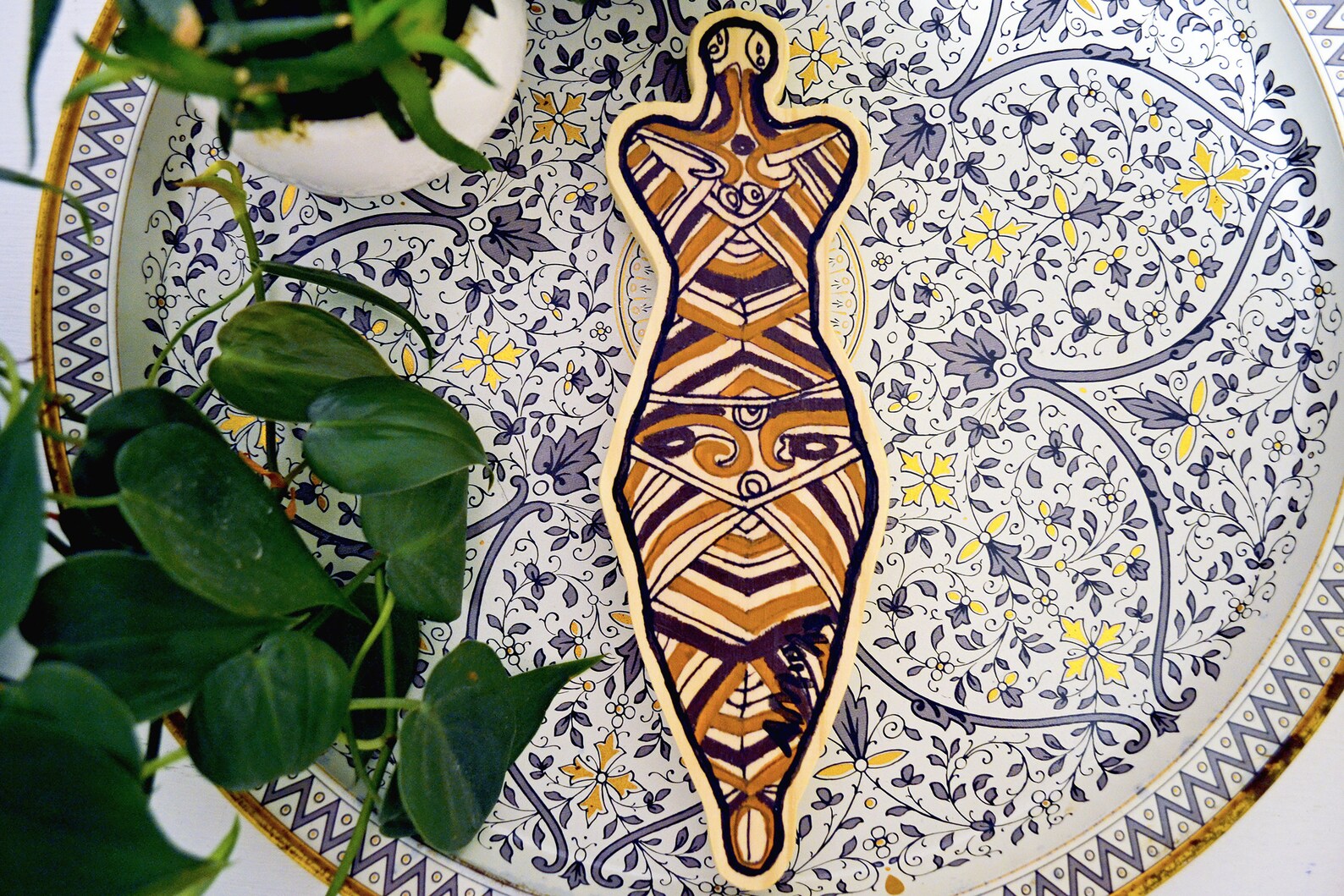 Cucuteni Trypillia by Anna Maria Garza Original Painting on | Etsy