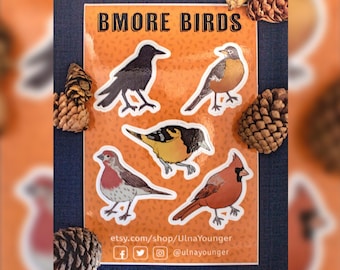 BMORE Birds 4"x6" Kiss-Cut Sticker Sheet