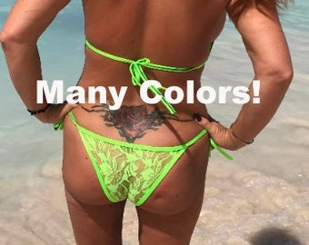 Lace Bikini Bottoms - All sizes and colors