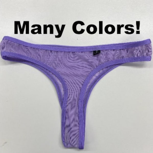 Mesh Full Waist Bikini Bottoms ONLY - Variety of Colors