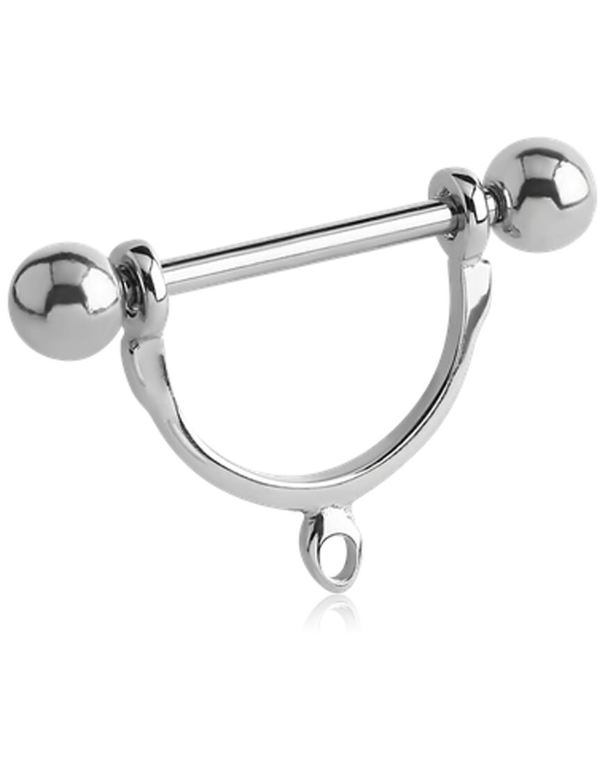 Nipple Piercing Stirrup 316L Surgical Stainless Steel With a Etsy