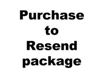 Resend your package to different or changed address
