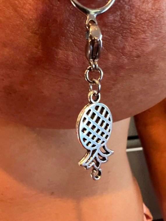 Upside Down Pineapple Silver Dangle Swinger Party Lifestyle