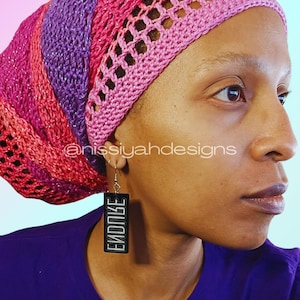 NissiYah Designs Crocheted Crown Cover Loc Head Wrap Headwrap - Crochet Pattern - Digital File Download - Printable PDF