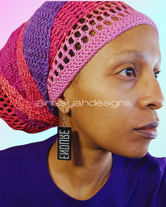 Nissiyah Designs Crocheted Crown Cover Loc Head Wrap Headwrap