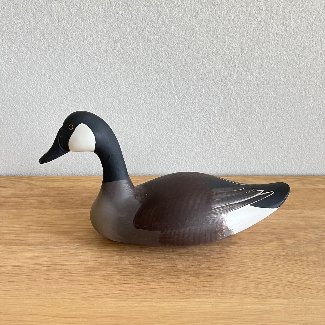 Vintage Canadian Goose Decoy Handcarved and Handpainted by Etsy