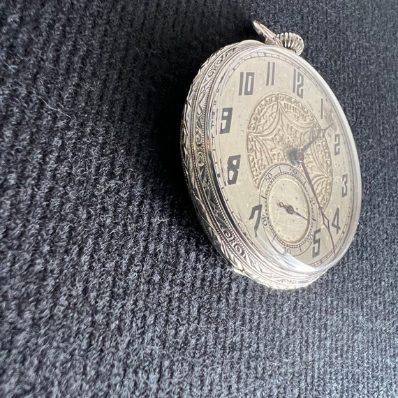 Vintage Illinois Watch Co. Pocket Watch / 1920s A… - image 3