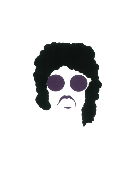 Prinz Wand Kunst Lila Regen Poster Wenn Tauben Etsy