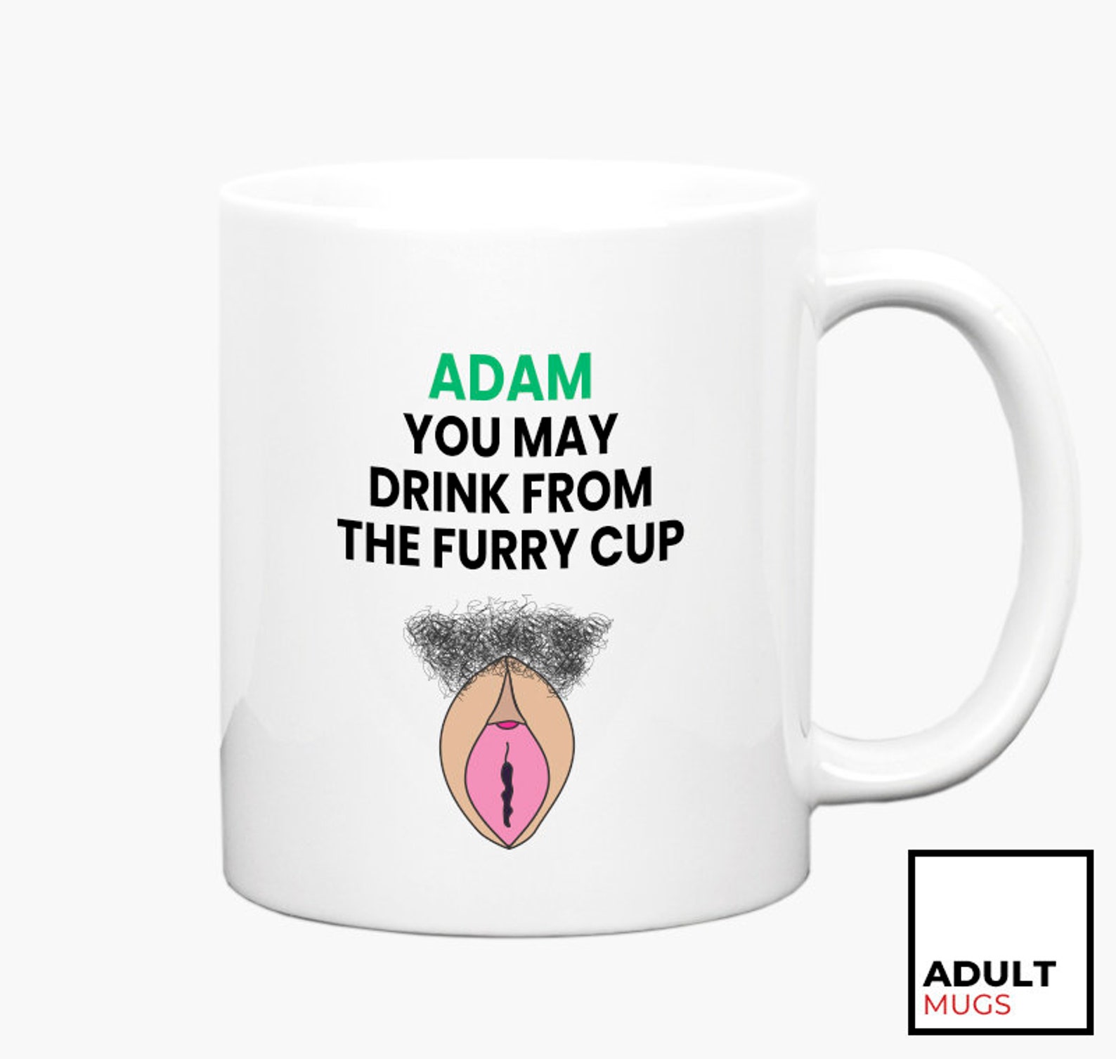 You May Drink From The Furry Cup Personalised Profanity Rude Etsy