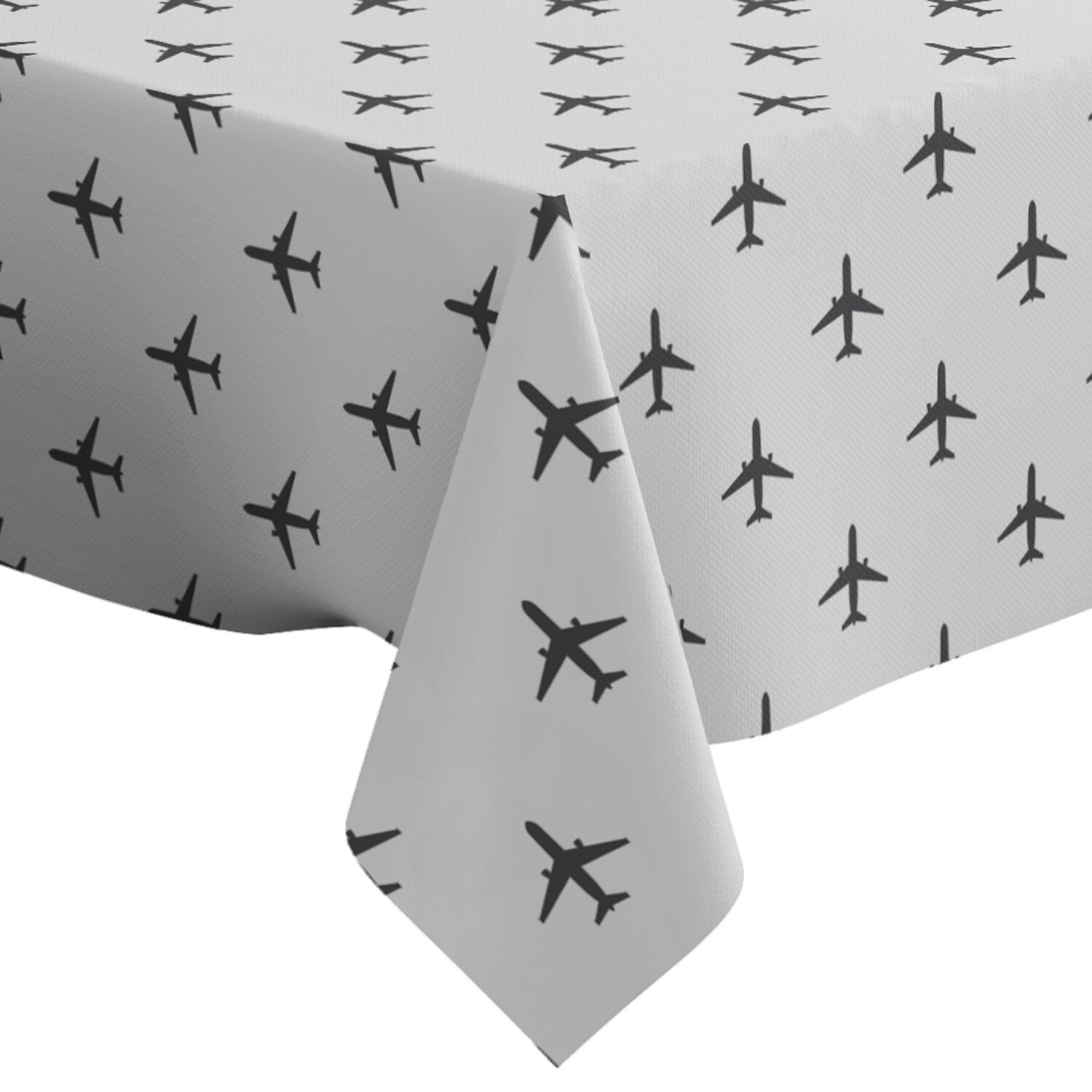 Handmade Decorative Tablecloth, Airplane Pattern Print, Rectangle/ Square, Home Decor Fabric