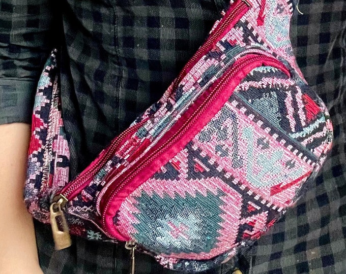 Personalized Crossbody Chest Bag 3 Different Uses, Sport and Travel Small Mini Bag, Hand Free Walking Bag, Christmas Gift For Her
