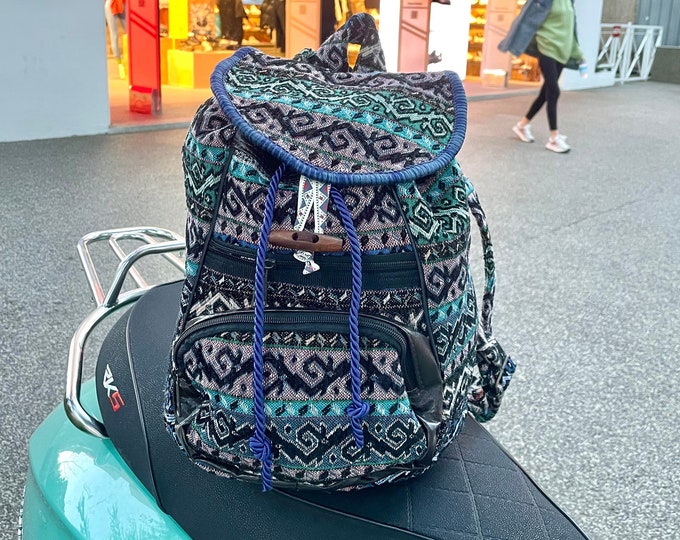 Outfit Multi Color Unique Backpack, Soft Touch Stylish Bag, Multi-Pocket Rucksack, Casual Utility Bag, Christmas Surprise Gift, Birthday