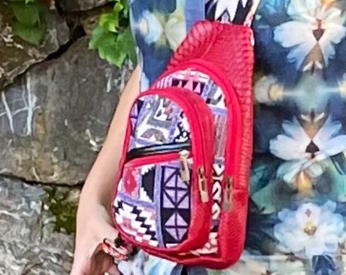 Personalize Boho Shoulder Sport Small Chest Crossbody Bag, Hand-Free Mini Bag Safe From Theft, Guitar Adjustable Strap Gift For Mother's Day