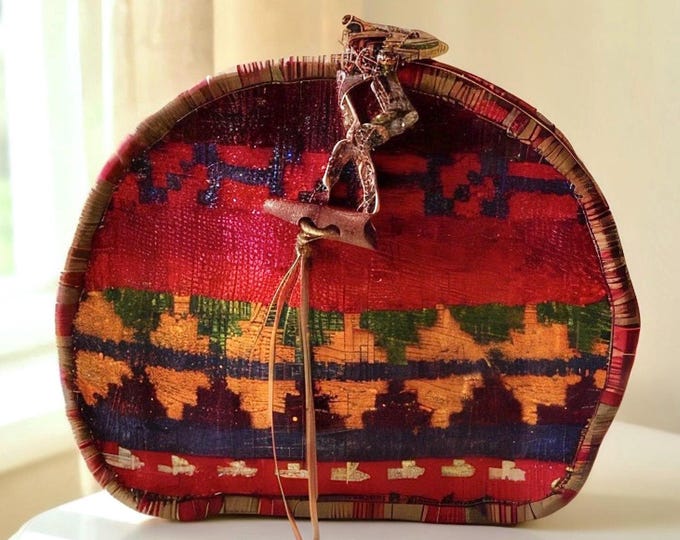 Handwoven Kilim Crossbody Bag Leather Purse – Boho Shoulder Bag with Guitar Strap – Christmas Personalized Gift, Best Gift Idea