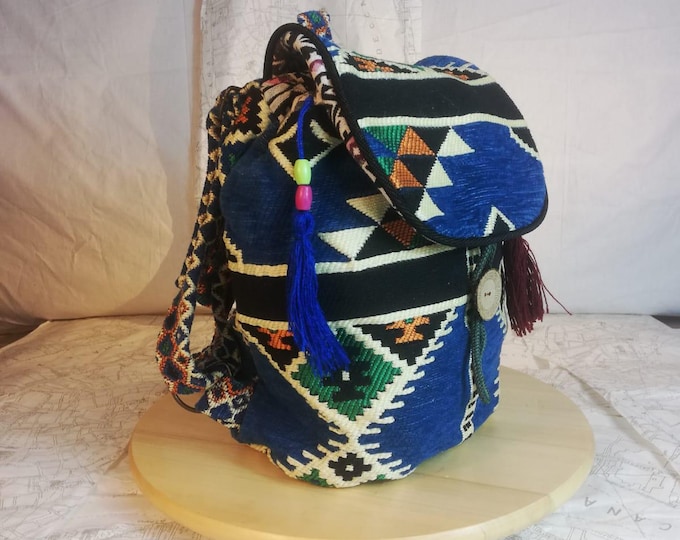 Sport  Backpack Practical And Fashionable Kilim Pattern Pretty  Backpack  Boho Style