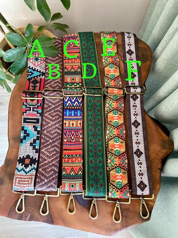 Colorful Purse Straps for Crossbody Bags Women - Replacement Straps for  Handbags Crossbody Purse Straps with Clips on Both Ends - Guitar Strap for