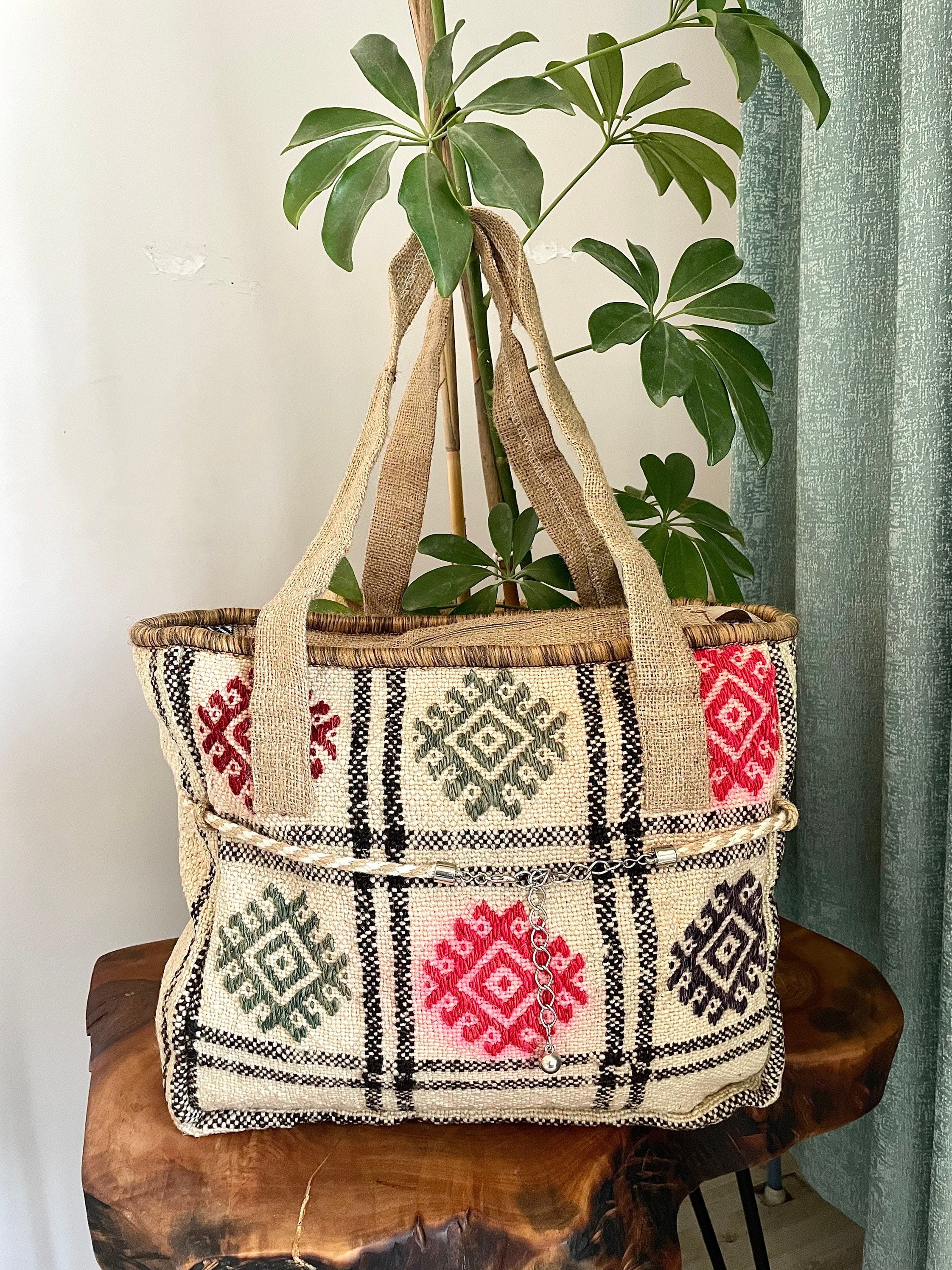 Recycled Cotton Khadi Bag - White – The india Shop