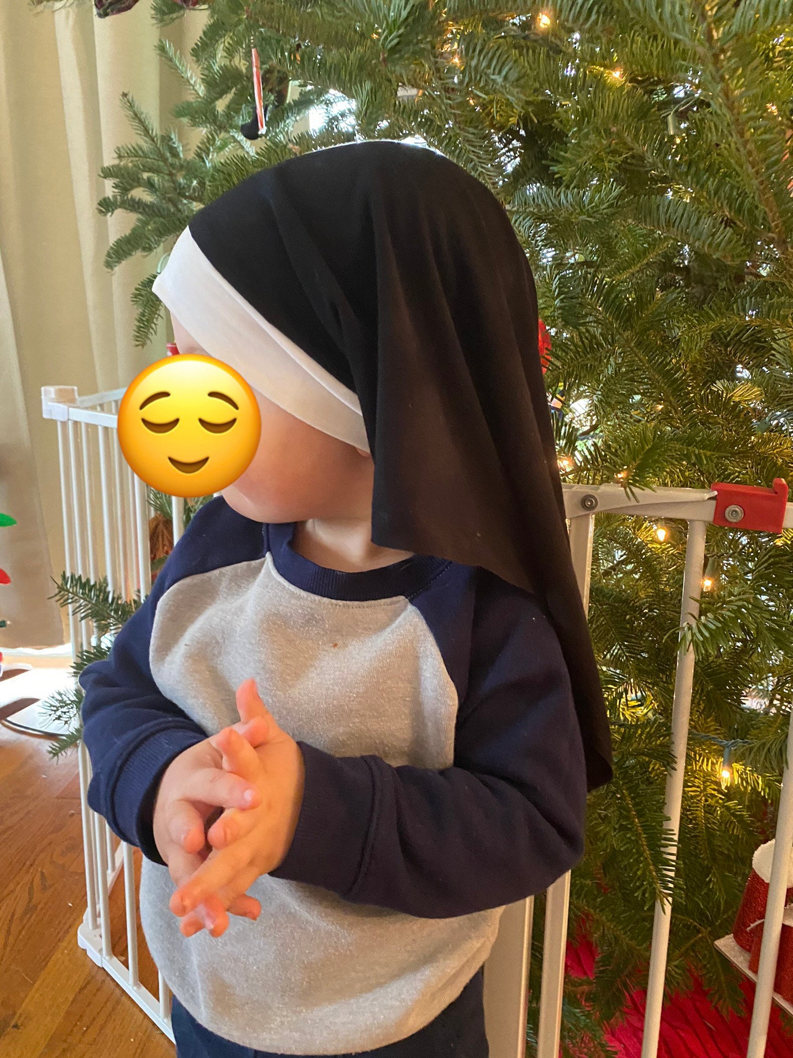 Childs Nun Habit Nun Veil Catholic Pretend Nun Costume Etsy