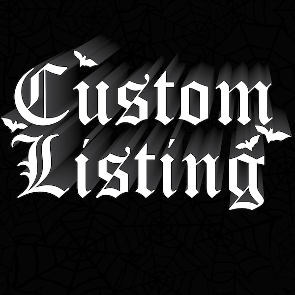 Custom WATERPROOF VINYL Design Listing, Message me prior to purchase! Vinyl Decal / Goth Alternative Gothic Grunge Indie Dark Cult
