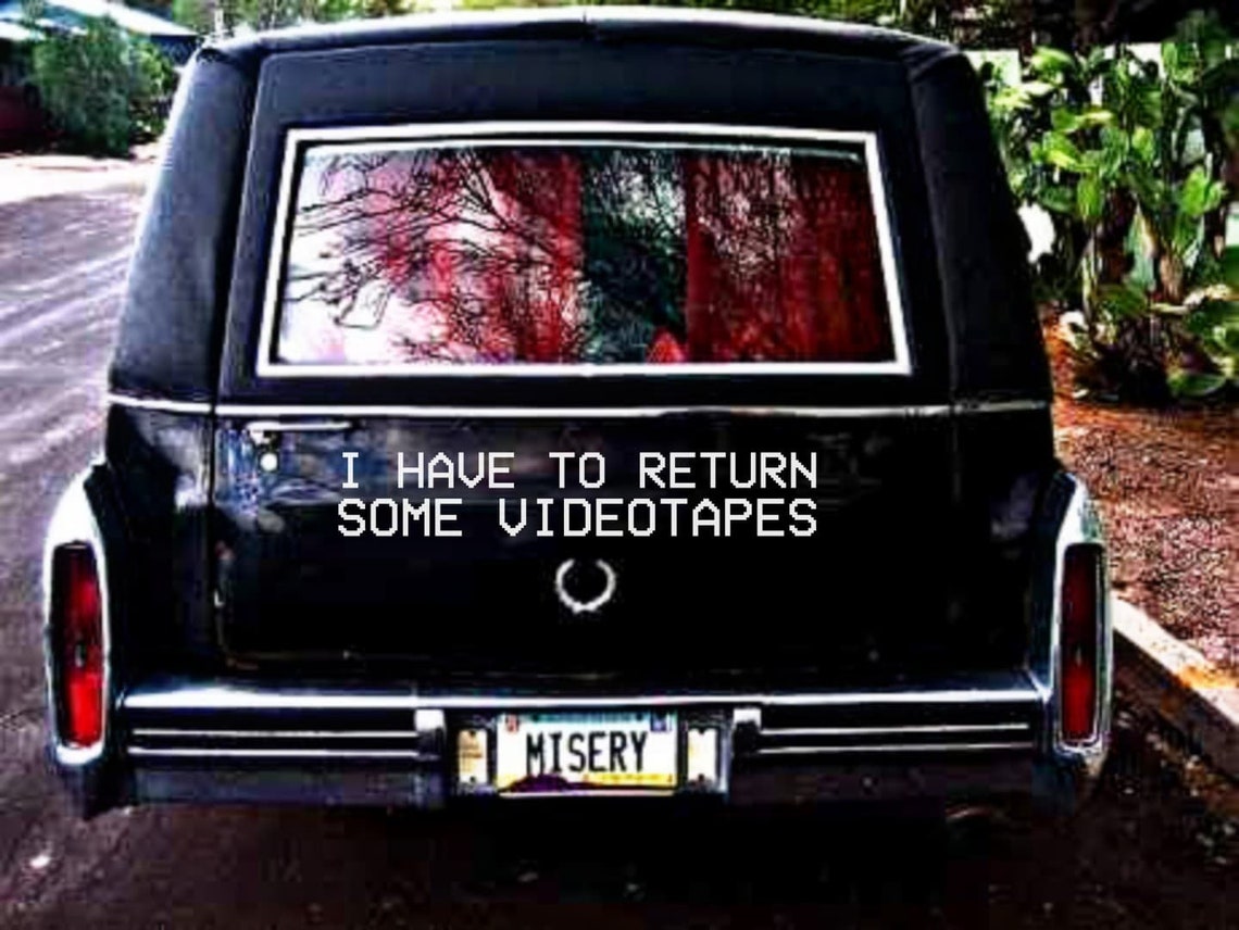 I Have to Return Some Videotapes American Psycho Horror Movie Etsy
