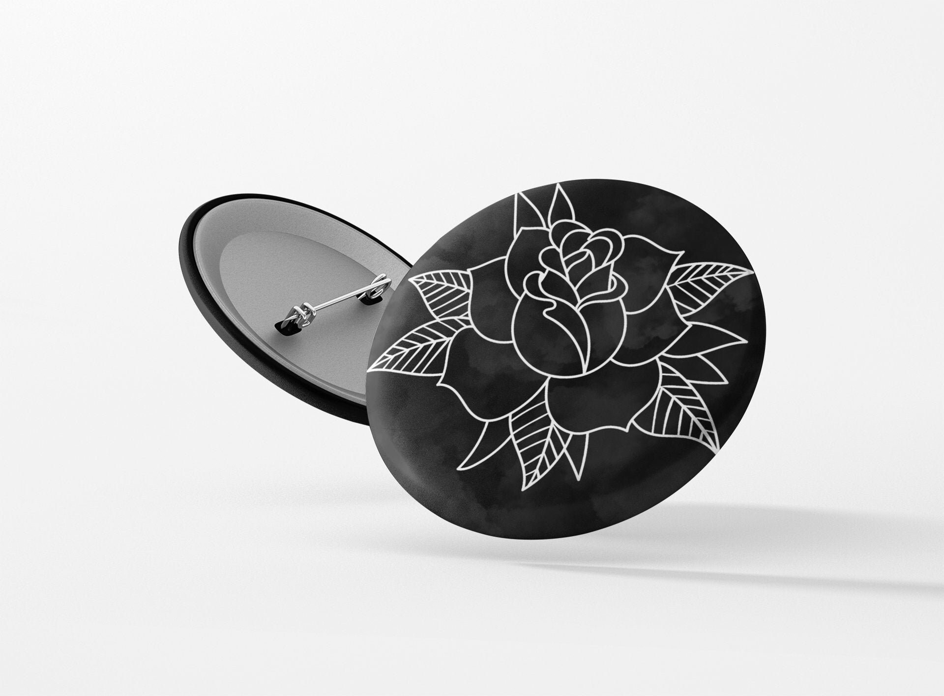 3 Traditional Tattoo Rose Design Neotraditional Black - Etsy Israel