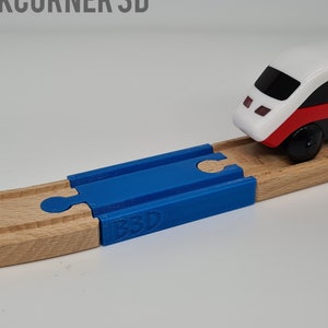 Wooden train track straight A3 72mm / Brio extension / Imaginarium / Thomas / Lillabo / Melissa & Doug