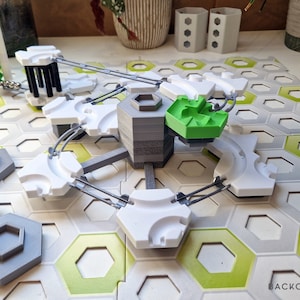 Stackable spider support tower for Gravitrax / Gravitrax extension / Marble run part