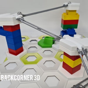 Gravitrax compatible spacers, compatible with Duplo! / Gravitrax extension