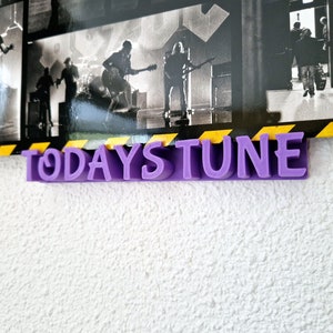 Vinyl Record Shelf Today&#39;s Tune  / Vinyl wall mount / Custom wall mount