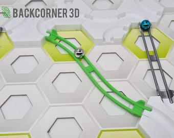 Pista en forma de S compatible con Gravitrax / Extensión Gravitrax / Pieza de pista de canicas