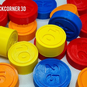 Fisher Price coins for cash register / Toy coins / Plastic coins / Play money image 8